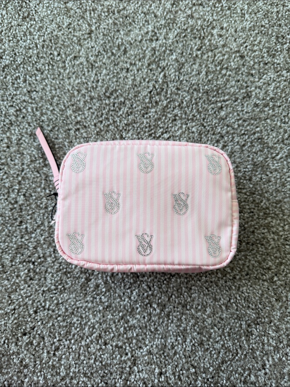 NWT Victoria's Secret Shine Logo Travel Cosmetics Bag